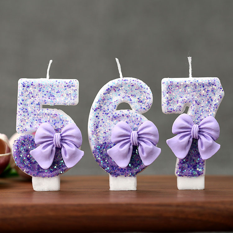 Candle Supply - شمعة عيد ميلاد رقمية 0-9 بتصميم
