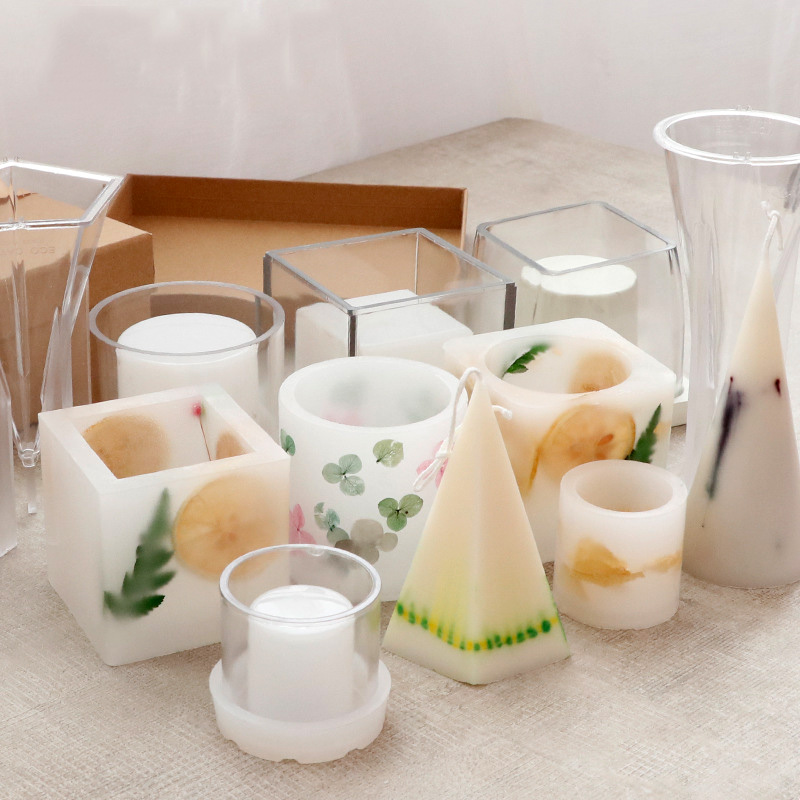 Candle Vessel Supplies - قوالب أكريليك لكأس الشموع المقاومة للرياح،