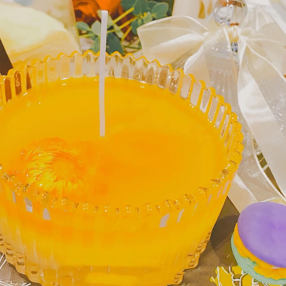 شمع جيلي جل أصفر شفاف 200 جرام - مراجعة Candle Supplies Kit وسعره