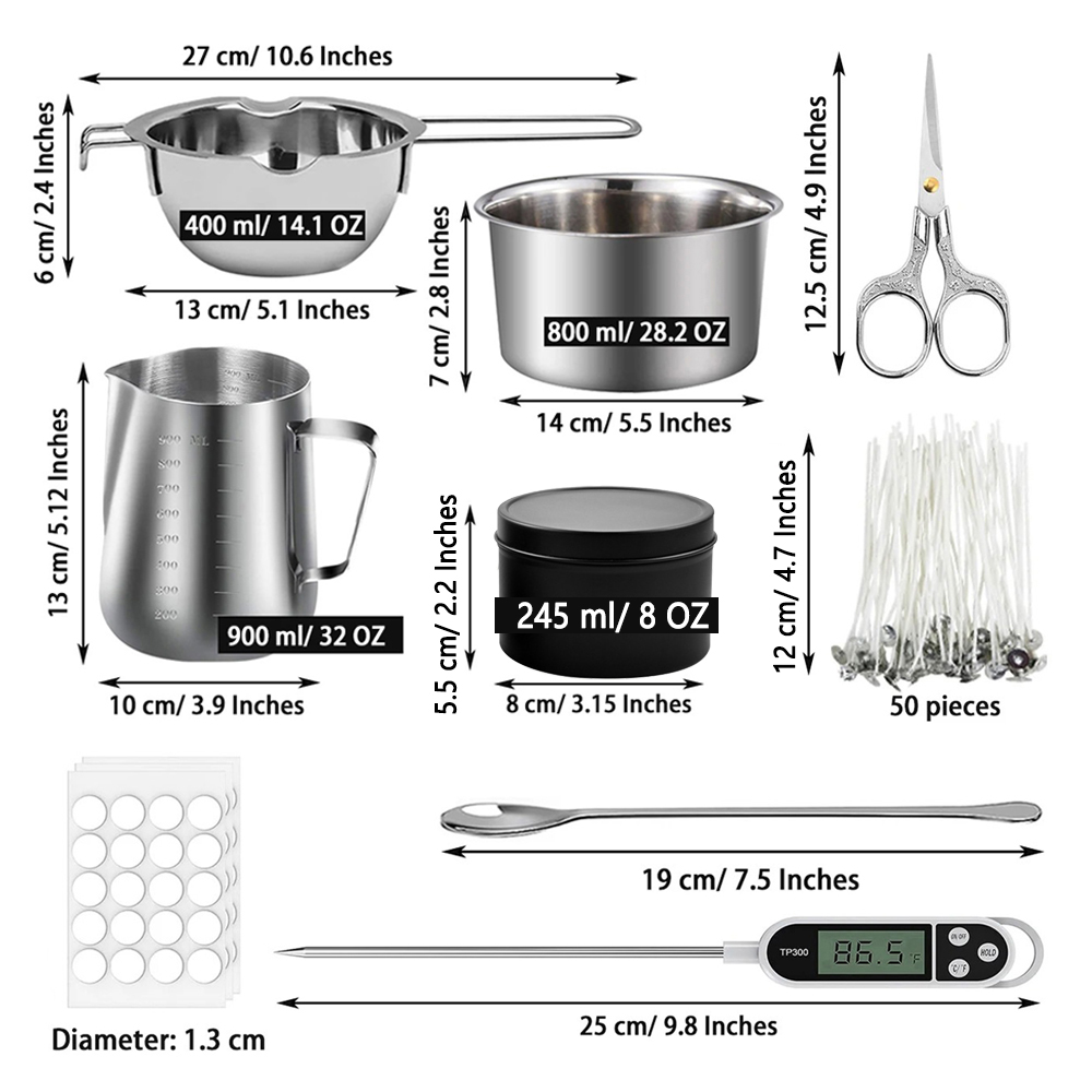 مجموعة صناعة الشموع Glintmos D - مراجعة Candle Supplies Kit وسعره