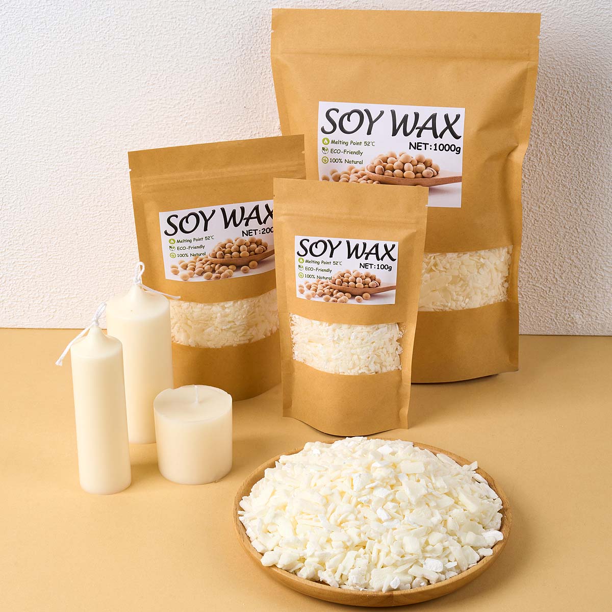 1 جنيه شمع الصويا الأبيض النقي - مراجعة Candle Supplies Kit وسعره