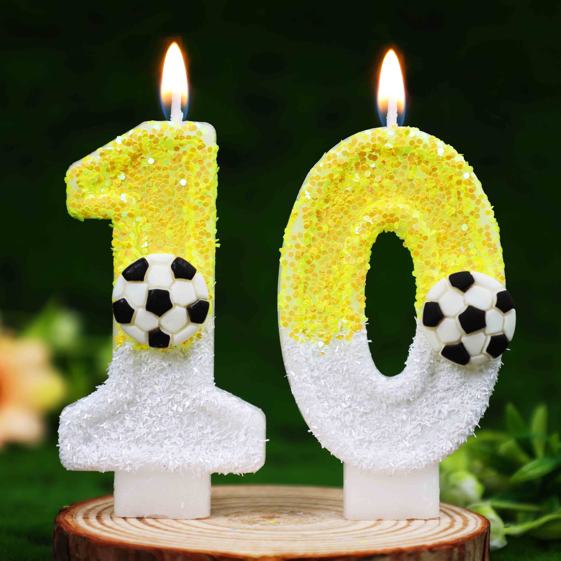 شموع عيد ميلاد رياضية مزينة با - مراجعة Candle Supply وسعره