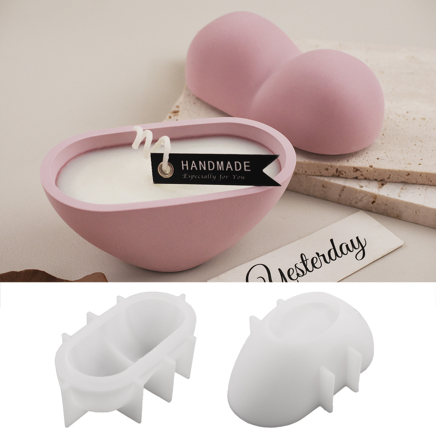 قالب سيليكون على شكل قلب لصنع  - مراجعة Candle Vessel Supplies وسعره