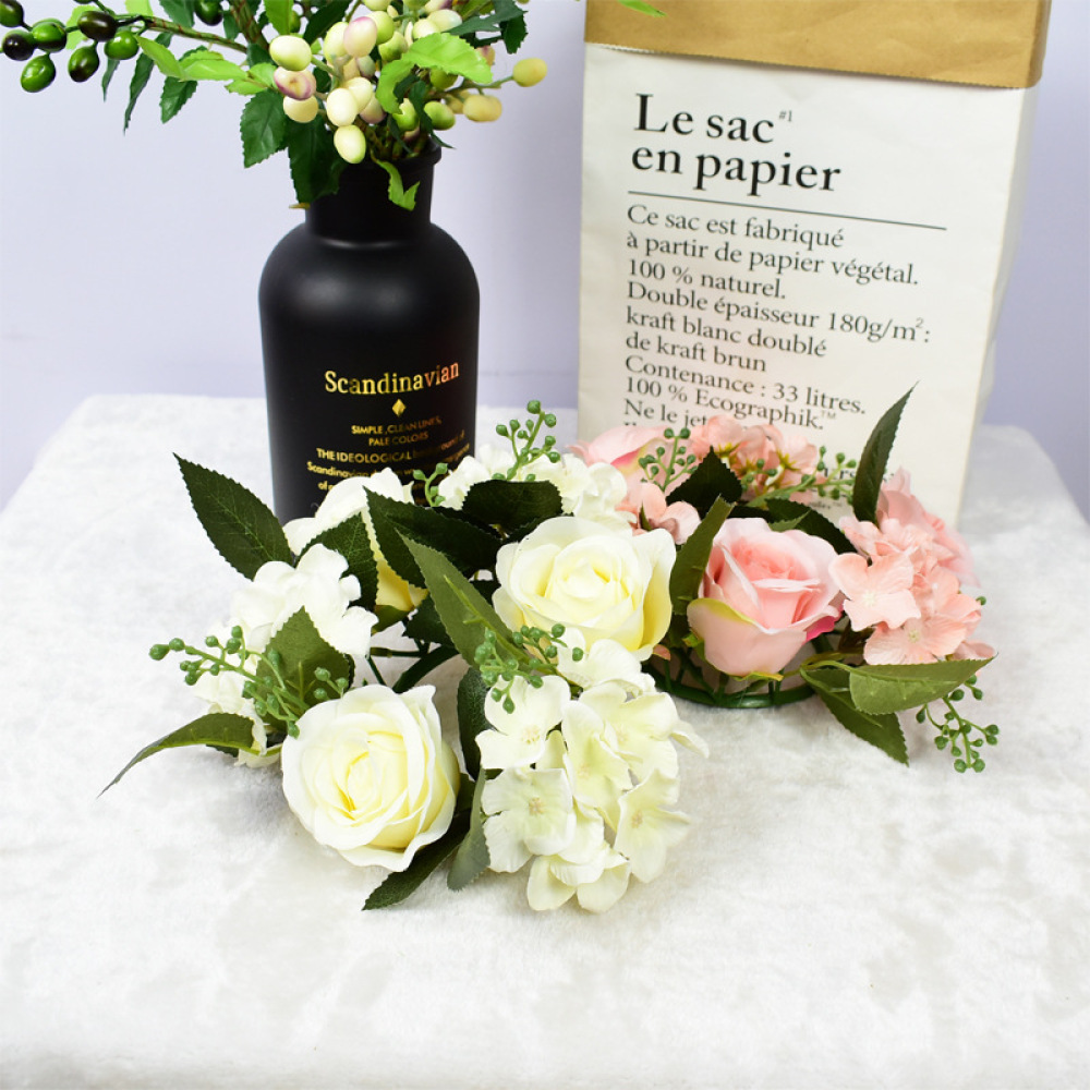 إكليل ورد واقعي للزينة، ديكور  - مراجعة Candle Supplies Luxury وسعره
